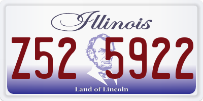 IL license plate Z525922