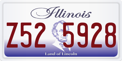 IL license plate Z525928