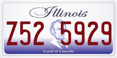IL license plate Z525929