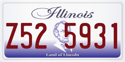 IL license plate Z525931