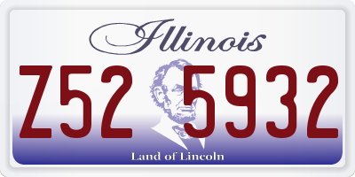 IL license plate Z525932