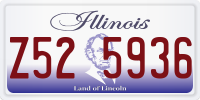 IL license plate Z525936