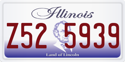 IL license plate Z525939