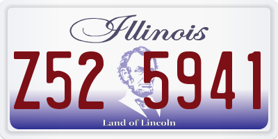 IL license plate Z525941