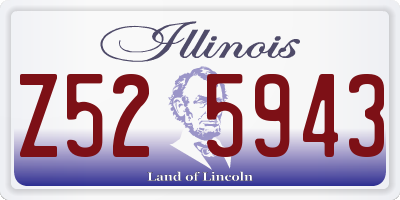 IL license plate Z525943