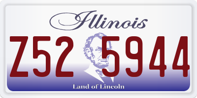 IL license plate Z525944