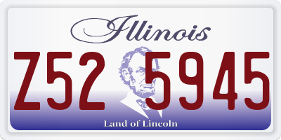 IL license plate Z525945