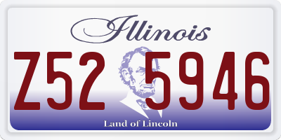 IL license plate Z525946