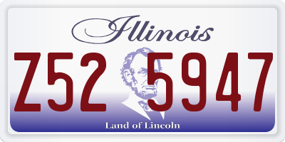 IL license plate Z525947
