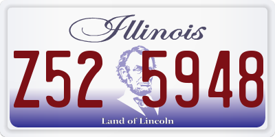 IL license plate Z525948