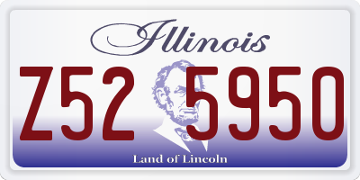 IL license plate Z525950
