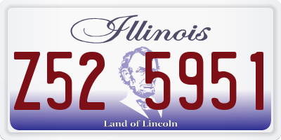 IL license plate Z525951