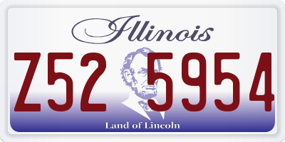 IL license plate Z525954
