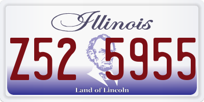 IL license plate Z525955