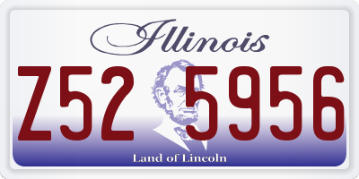 IL license plate Z525956