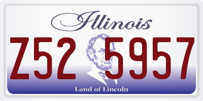IL license plate Z525957