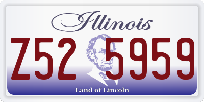 IL license plate Z525959