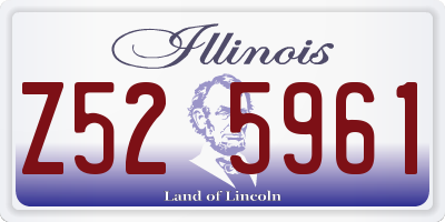 IL license plate Z525961