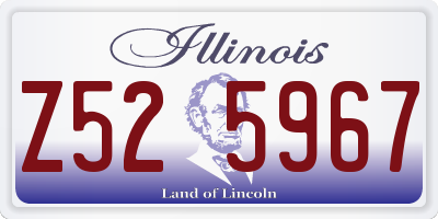 IL license plate Z525967