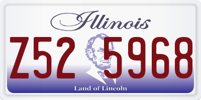 IL license plate Z525968