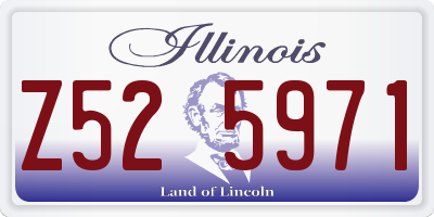 IL license plate Z525971