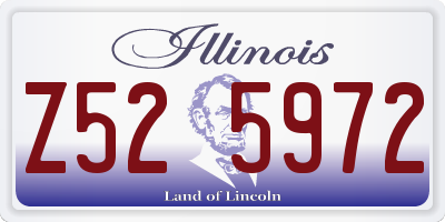IL license plate Z525972