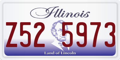 IL license plate Z525973