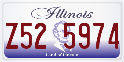 IL license plate Z525974