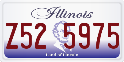 IL license plate Z525975