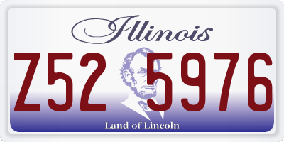IL license plate Z525976