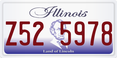 IL license plate Z525978