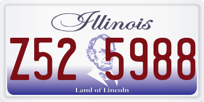 IL license plate Z525988