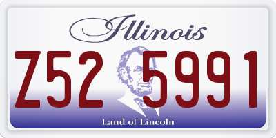 IL license plate Z525991