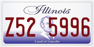 IL license plate Z525996