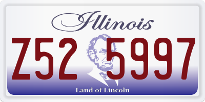 IL license plate Z525997