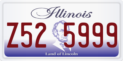 IL license plate Z525999