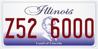 IL license plate Z526000