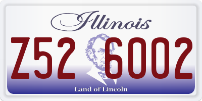 IL license plate Z526002