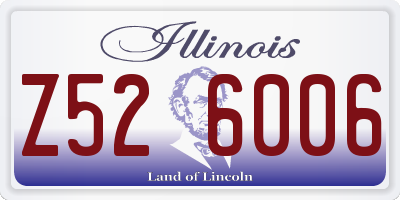 IL license plate Z526006