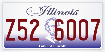 IL license plate Z526007
