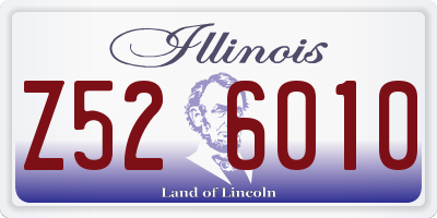 IL license plate Z526010