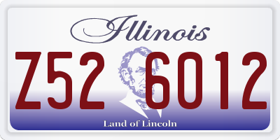 IL license plate Z526012