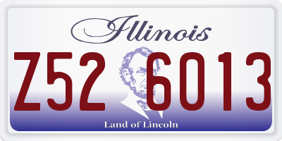 IL license plate Z526013