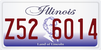 IL license plate Z526014