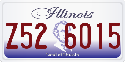 IL license plate Z526015