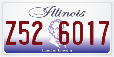 IL license plate Z526017