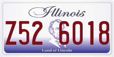 IL license plate Z526018