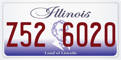 IL license plate Z526020