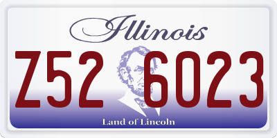 IL license plate Z526023