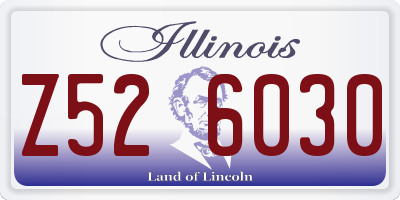 IL license plate Z526030